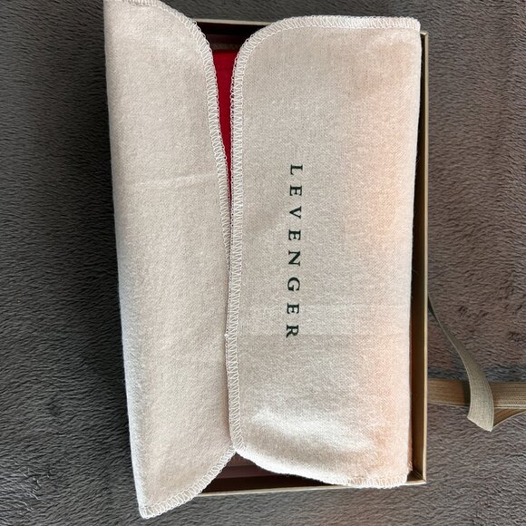 Levenger Double Zip Eyeglass Case  - Red NIB - Picture 6 of 9